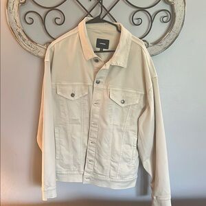 Express Cream Lightweight Shirt Jacket